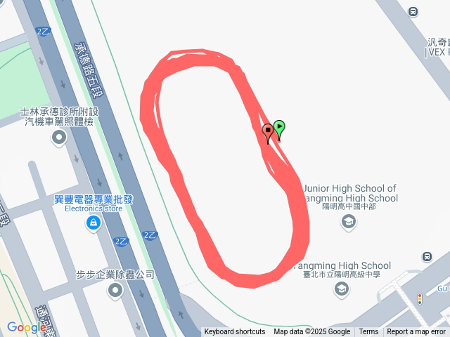 20250109陽明高中跑步社練習