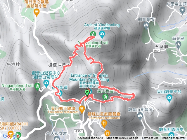 尖山-大石壁-硬漢嶺-楓櫃斗湖-林稍步道O型