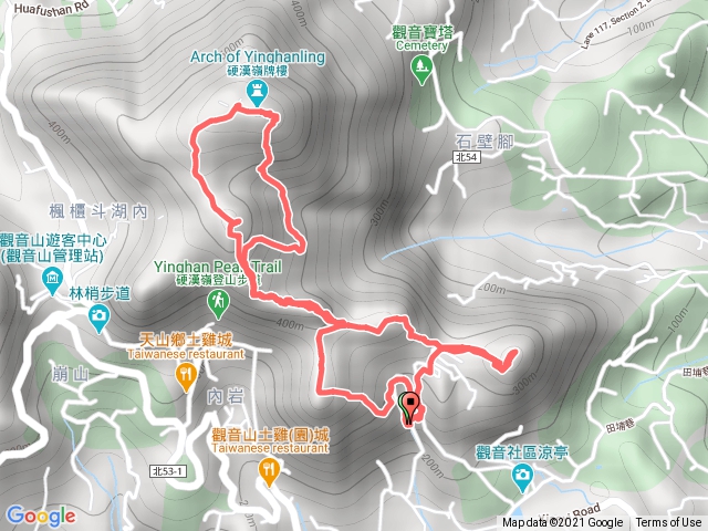 潮音洞 摩天嶺 尖山連峰上硬漢嶺回也走二尖峭壁到占山