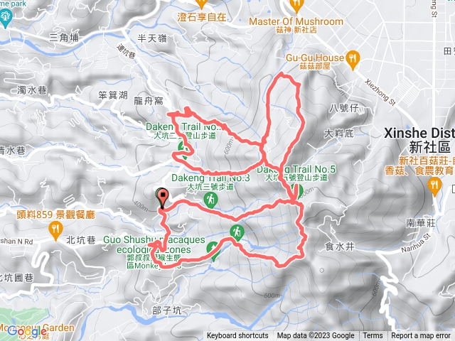 大坑1-5（含5-1共6條）步道來回