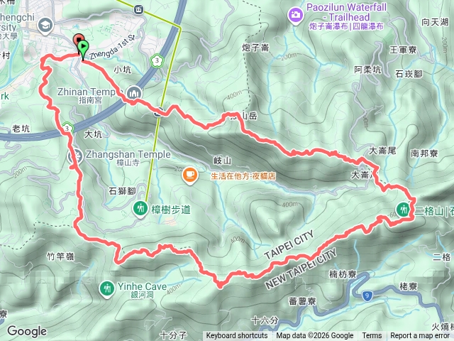 O走，指南宮千階猴山岳二格山十六分山鵝角格山預覽圖