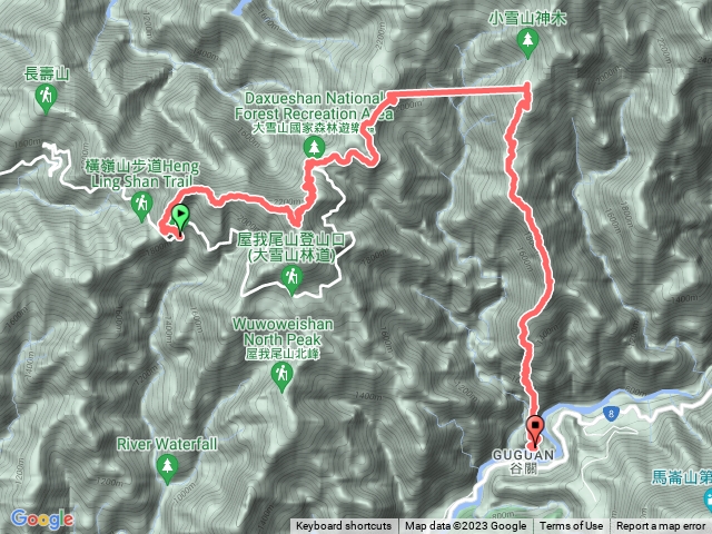 鳶嘴稍來波津加縱走