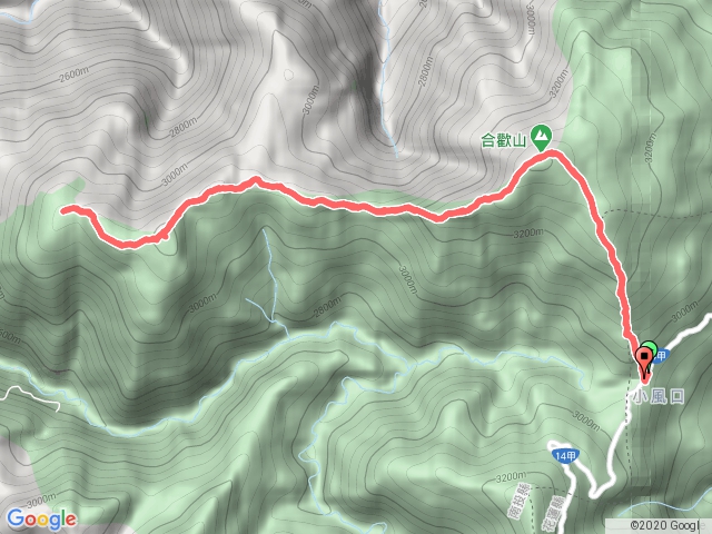 20200330合歡山北西峰單攻原路來回