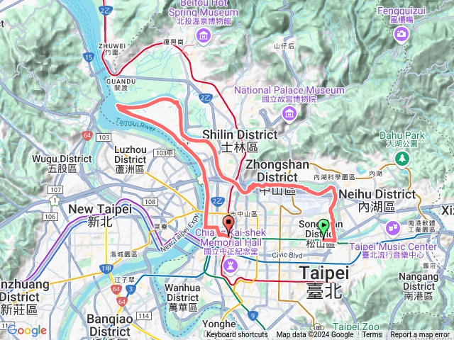 南京三民捷運站、社子島、大稻埕、中山接運站