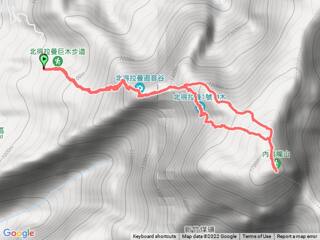 北得拉曼山+內鳥嘴山