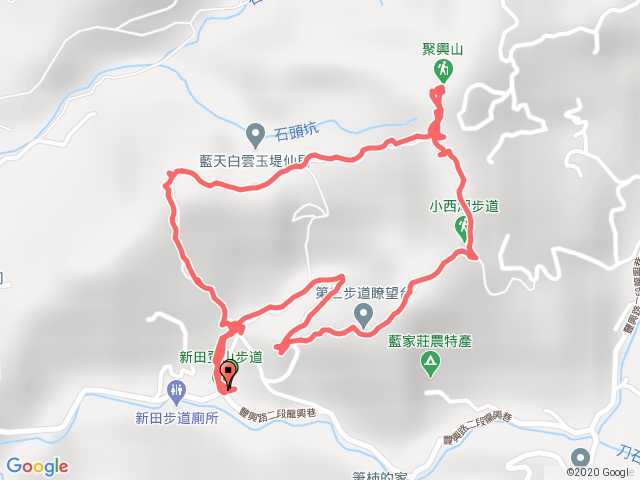 新田登山步道-聚興山(環狀路線)