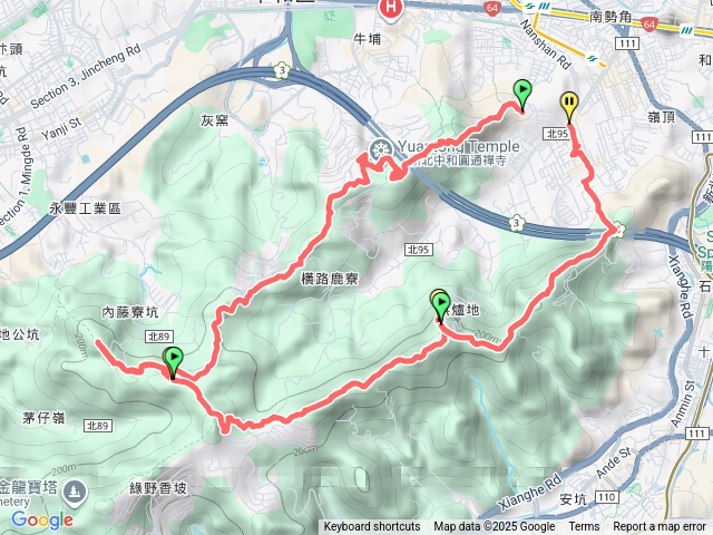 南勢角山+圓通寺+烘爐地登山步道
