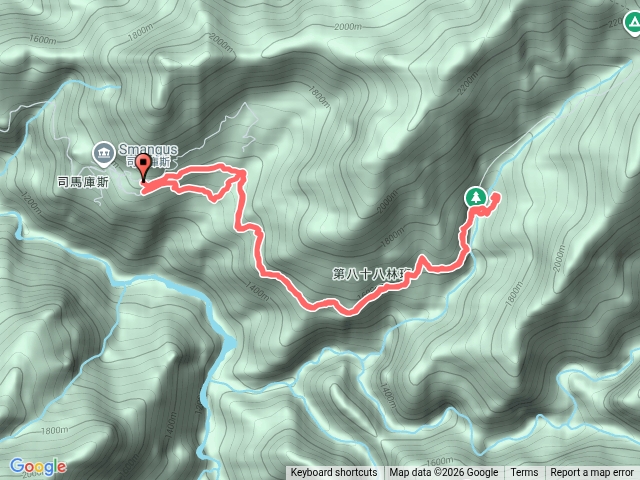 司馬庫斯（停車場-神木-瀑布）