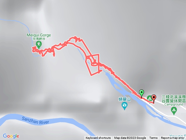 花蓮玫瑰峽谷（上溯下陸）