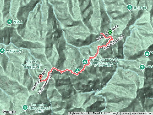 【雪山西稜】D2 火石山下營地-火石山-頭鷹山-奇峻山森林營地預覽圖