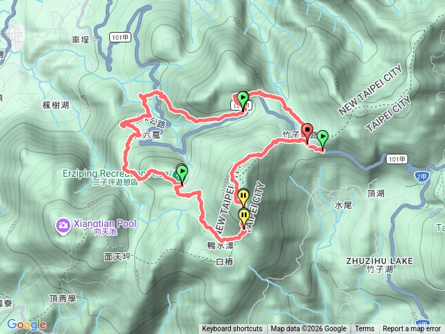 淡基橫斷鞍部大屯自然公園車埕二子山二子坪大屯山鞍部預覽圖