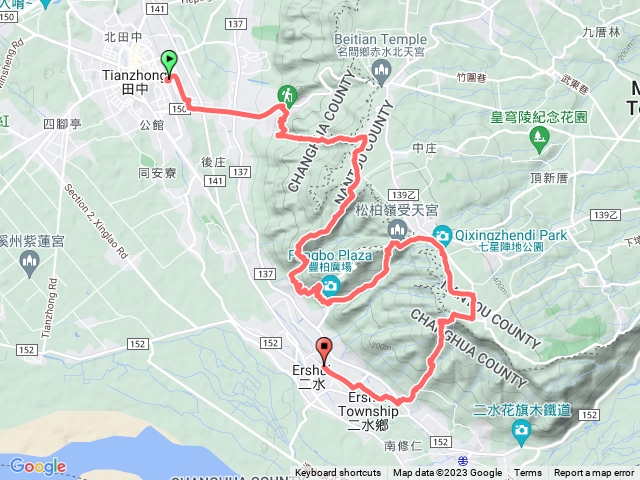 田中～大棚山、松柏坑山～二水預覽圖