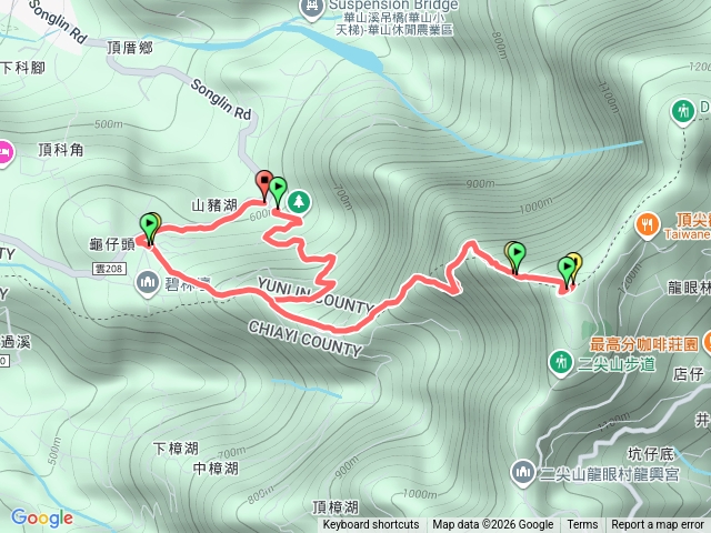 山豬湖上二尖山預覽圖