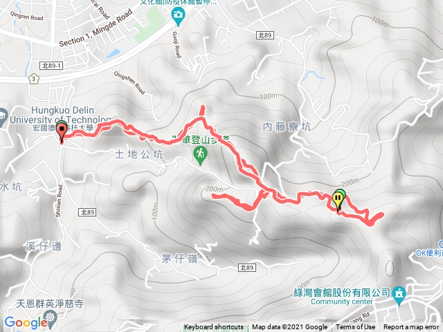 內冷水山～新加坡山
