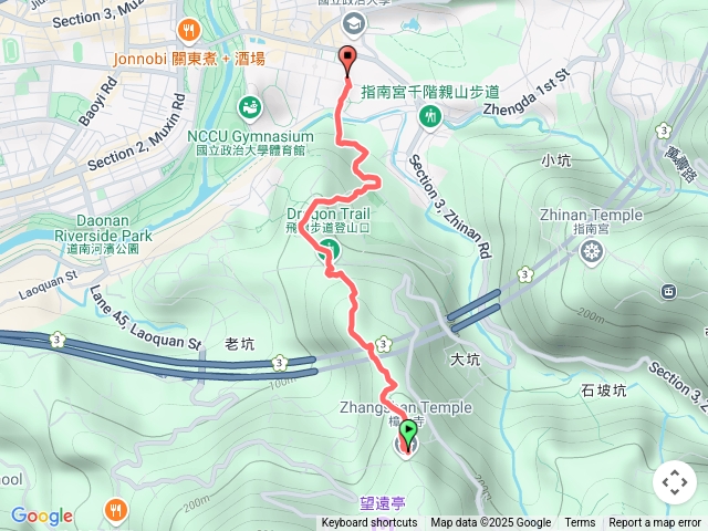 台北樟山寺-政大圖書館公車237站牌