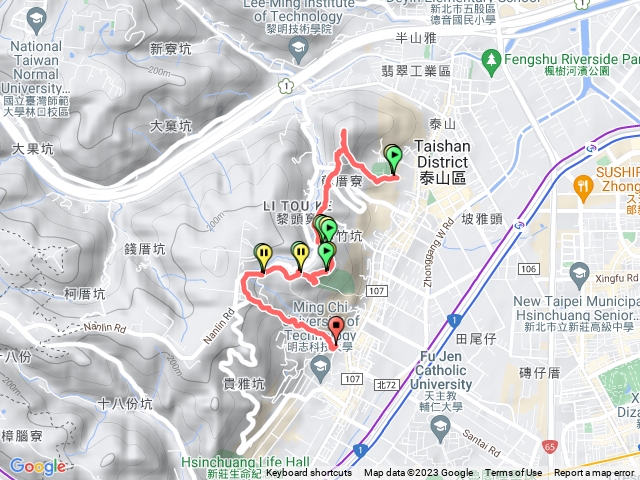 尖凍山-瓊仔湖-南亞大草園-崎頭-頂泰山嚴