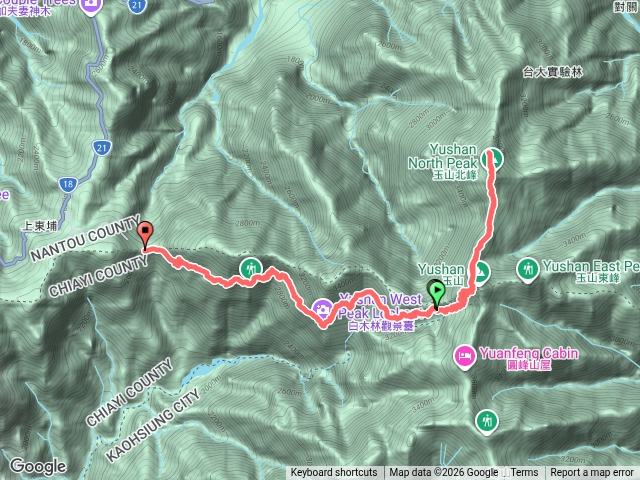 排雲山莊·玉山北峰·北北峰·塔塔加預覽圖