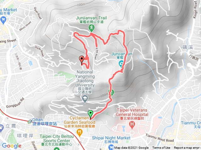 軍艦岩到奇岩捷運站