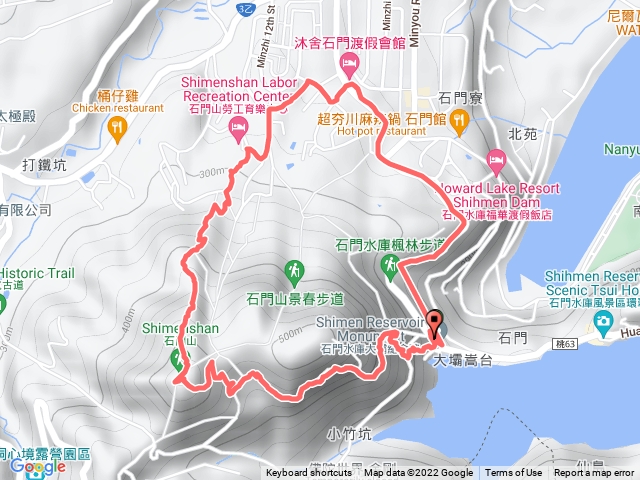 依山閣-石門山-北端入口-O型走