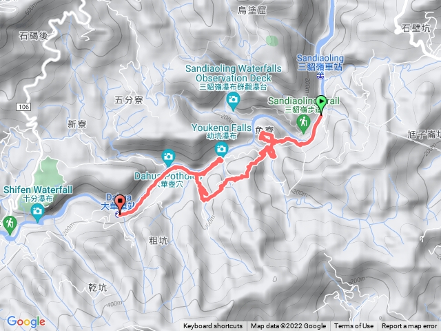 幼坑古道 魚寮山 幼坑山 九層瀑布 大華車站