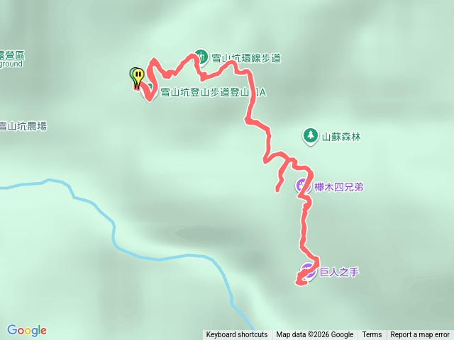 雪坑山步道巨人之手-包毛登山2026-01-03預覽圖
