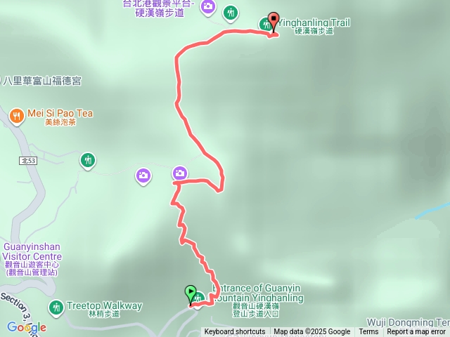山頂鳥「百山百鳥尋旅」活動硬漢嶺步道(觀音山)(上山)