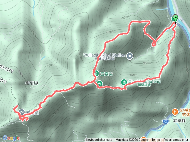 五寮尖、阿屘尖、神木尖 O型縱走預覽圖