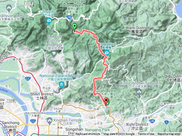 台北大纵走 第四段 冷水坑 风柜口 梅花山 碧山严 圆觉瀑布 