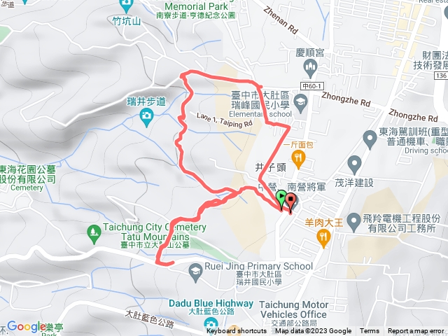 大肚瑞井登山步道