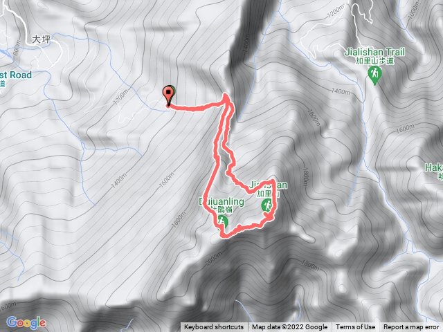 加里山杜鵑嶺大坪線登山口