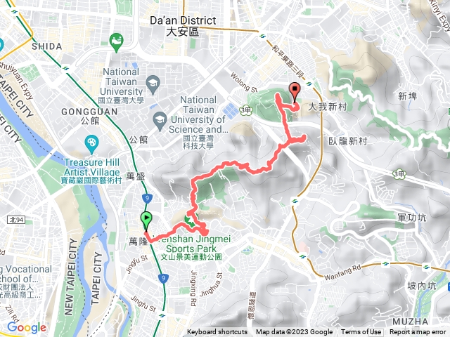 蟾蜍山-芳蘭山-中埔山-福州山