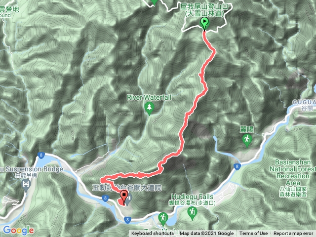 2021/12/5大雪山31.2K-屋我尾山-東卯山-谷關大道院A進B出一路陡下