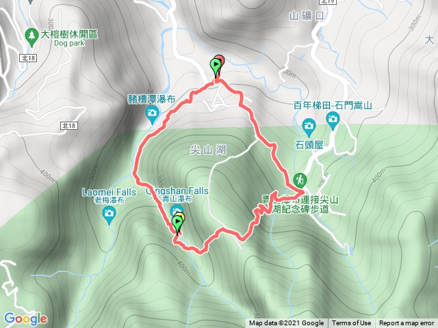 青山步道0走尖山湖紀念碑