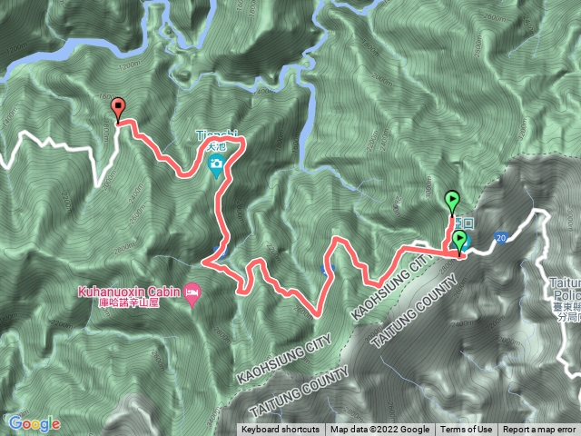 關山嶺山（騎回到中之關廁所）
