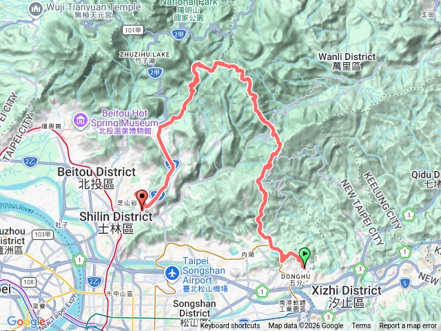 東湖-擎天崗-冷水坑-士林預覽圖