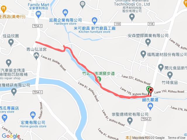 竹北澎湖窟步道