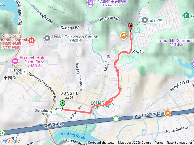 康樂步道連走五分埤步道