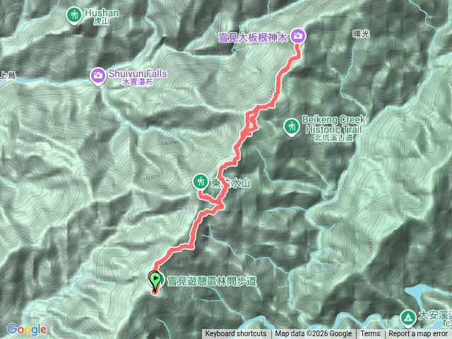 雪見-北坑山-大板根-東洗水山預覽圖
