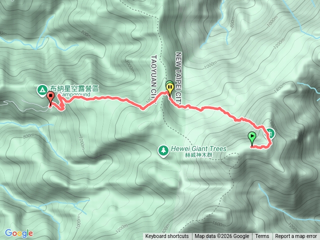 北插天山-多崖山-赫威山-農場登山口