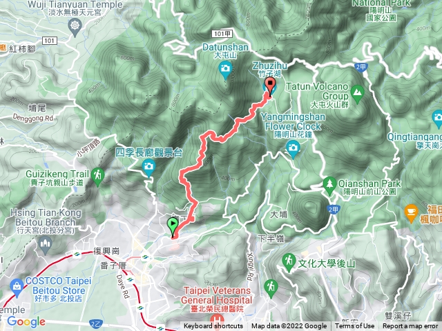 郵政步道、中正山步道、青楓步道