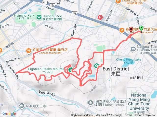 1/12清大連18尖山o繞梅園回