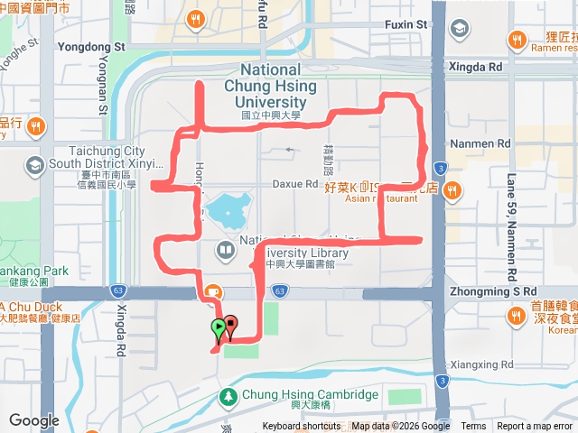 興大慢跑（Yi）繼續轉動直到最後一秒鐘