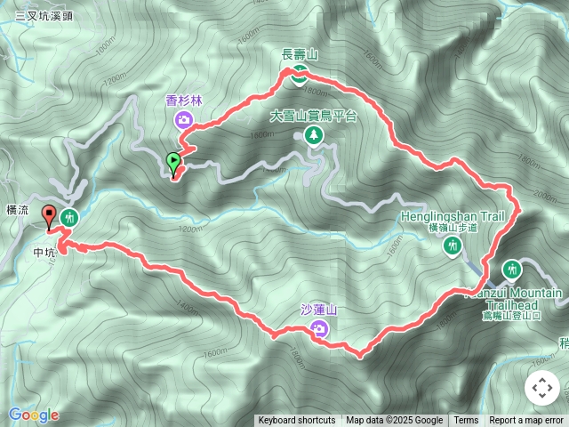 鳶嘴西稜-橫嶺山