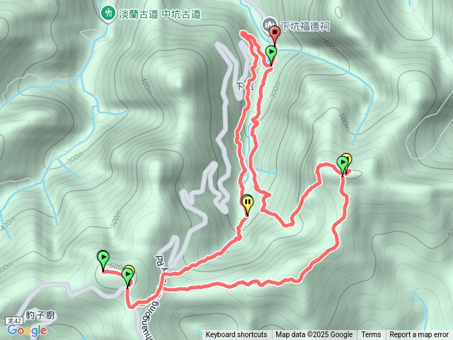 下坑古道-甘腳山-北豹子廚山o型