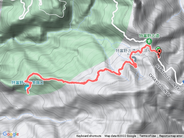 特富野古道全程