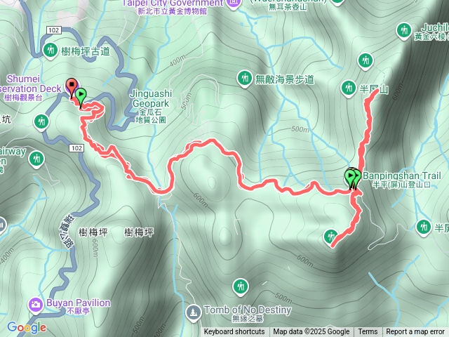 半屏山燦光寮古道預覽圖