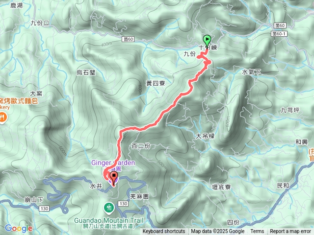 樟之細路出關古道十分段到薑麻園