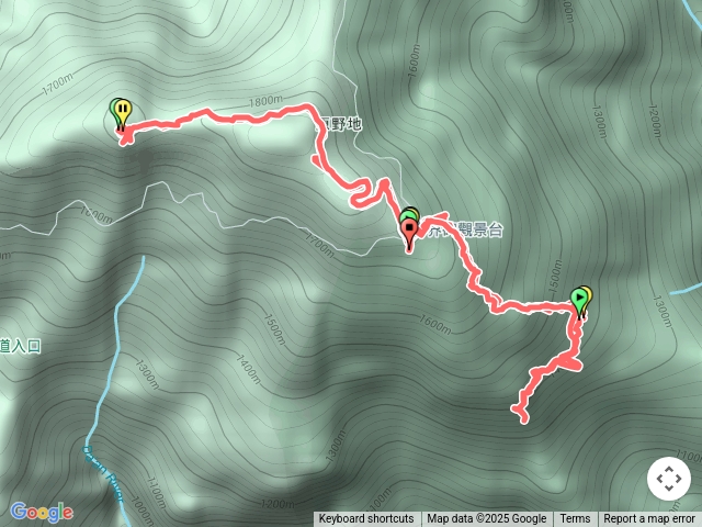 盡尾山，荻岡駐在所，盡尾山東南峰
