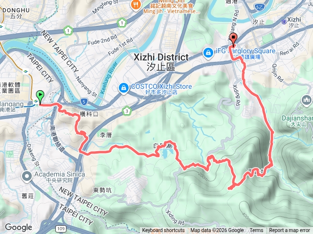 20260614(日)北投山岳會 小南港山~南峰~白匏湖~白雲寺~白雲古道~水源路~汐科站預覽圖