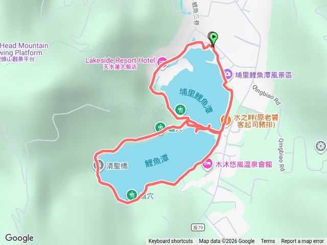 南投埔里鯉魚潭環潭8字繞20260629預覽圖